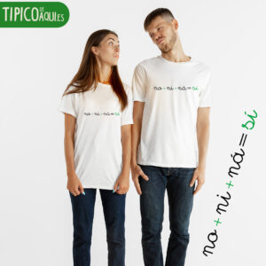 Camiseta blanca "NO NI NÁ"